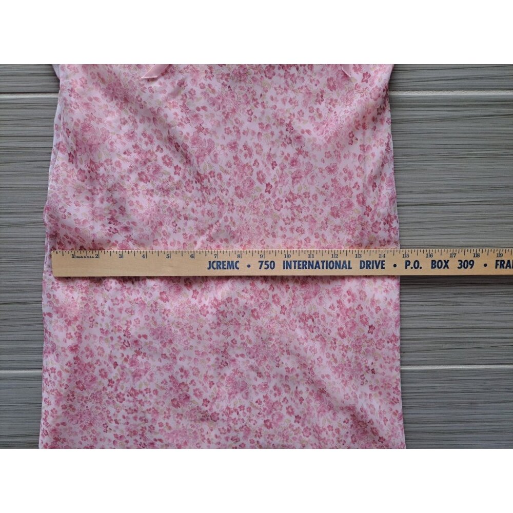 Vtg 90's Y2K Milkmaid Babydoll Floral Off-Shoulder Dress Bow 3/4 Hipnotix - Picture 6 of 9